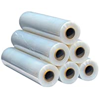 6 rollos de lámina elástica de 20 my- 500 mm – 2-5 kg aprox- lámina de palé- lámina de mano (transparente)